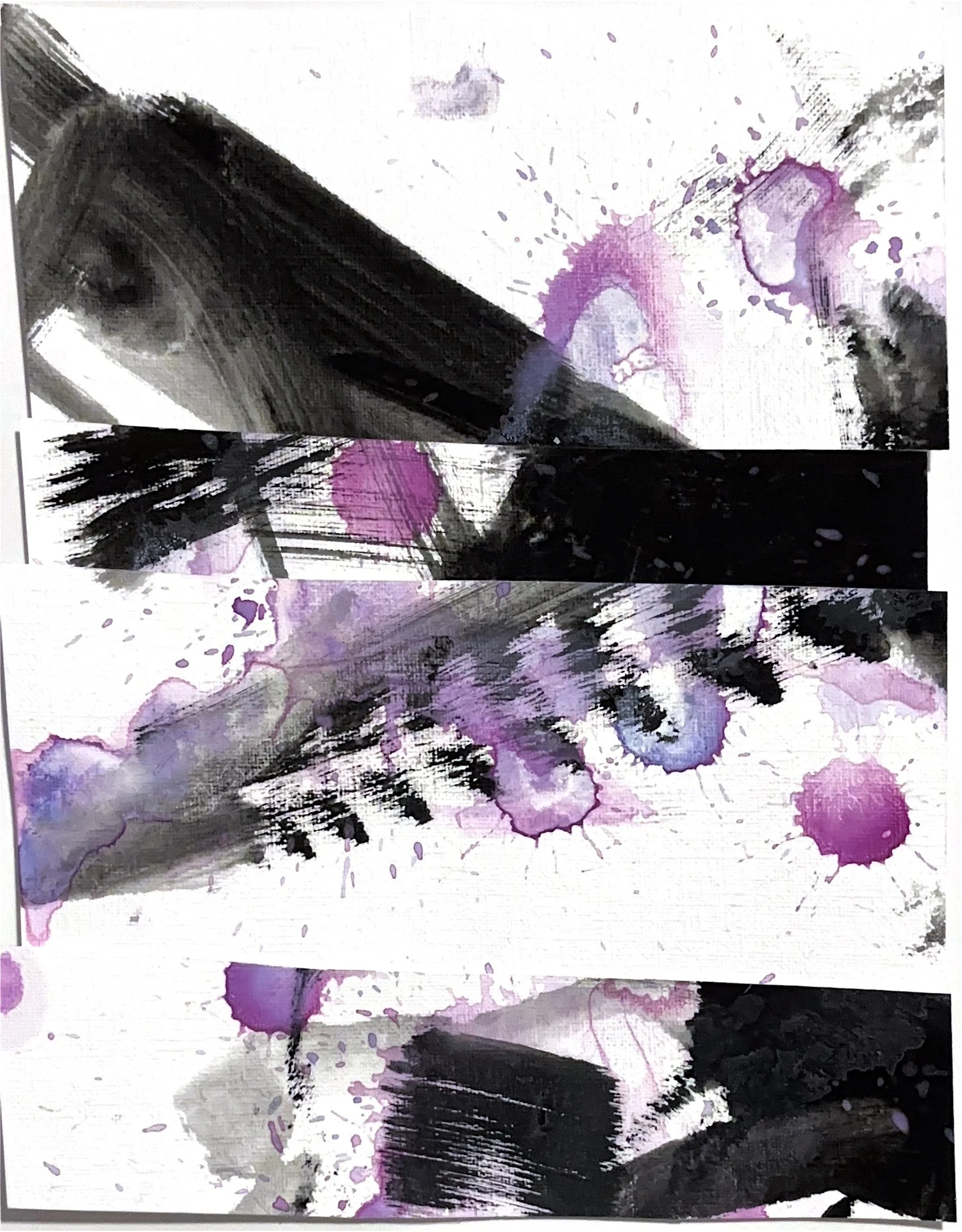 flashe on canvas paper