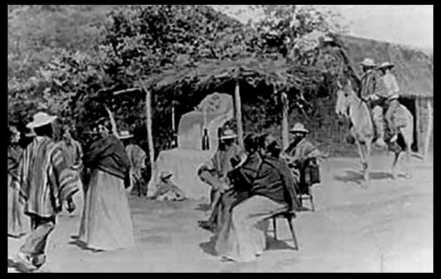 Imagen del campestre del velorio de un agelito