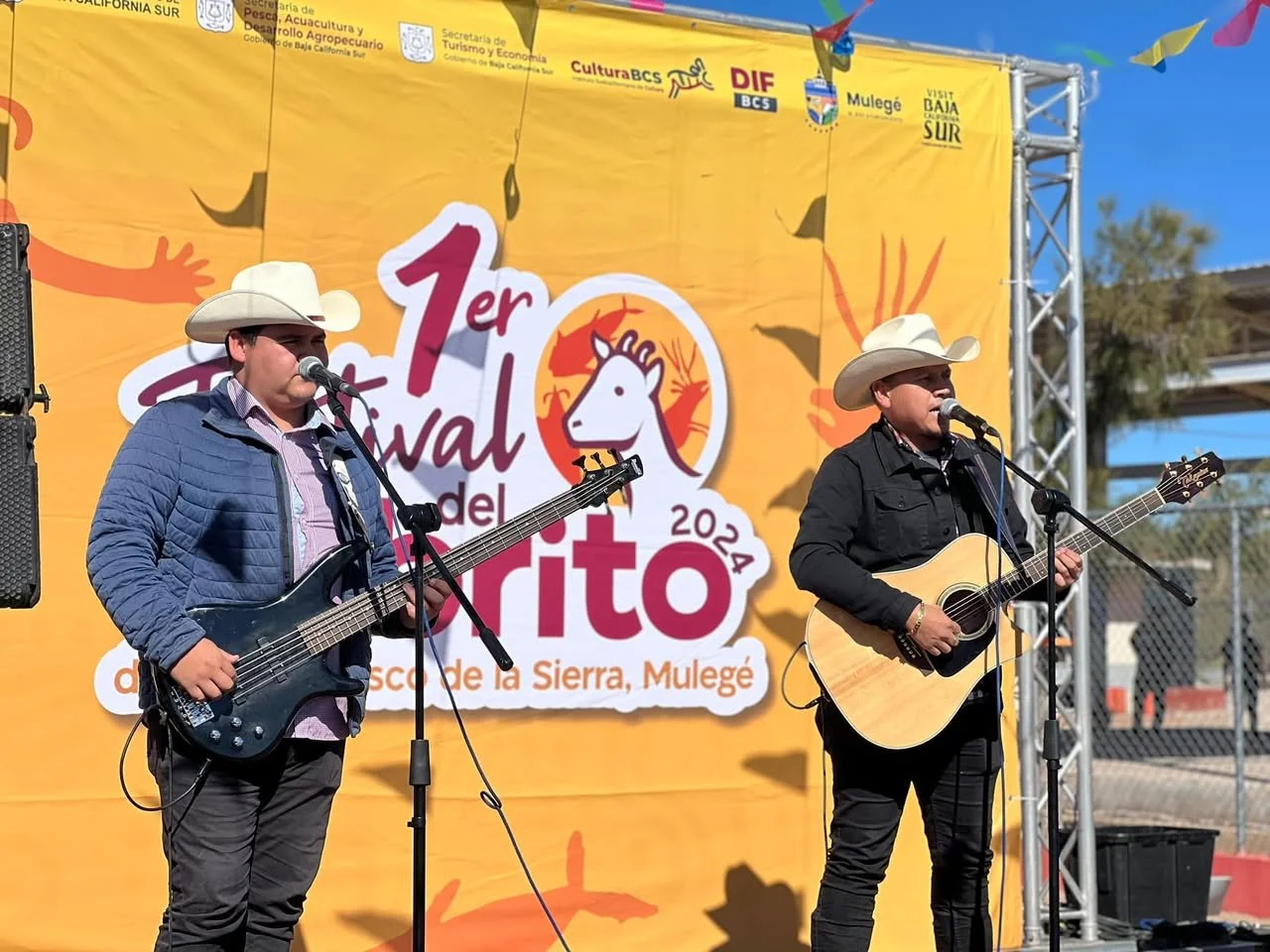 Músico regional presentándose en el Festival del Cabrito en San Francisco de la Sierra, Baja California Sur.