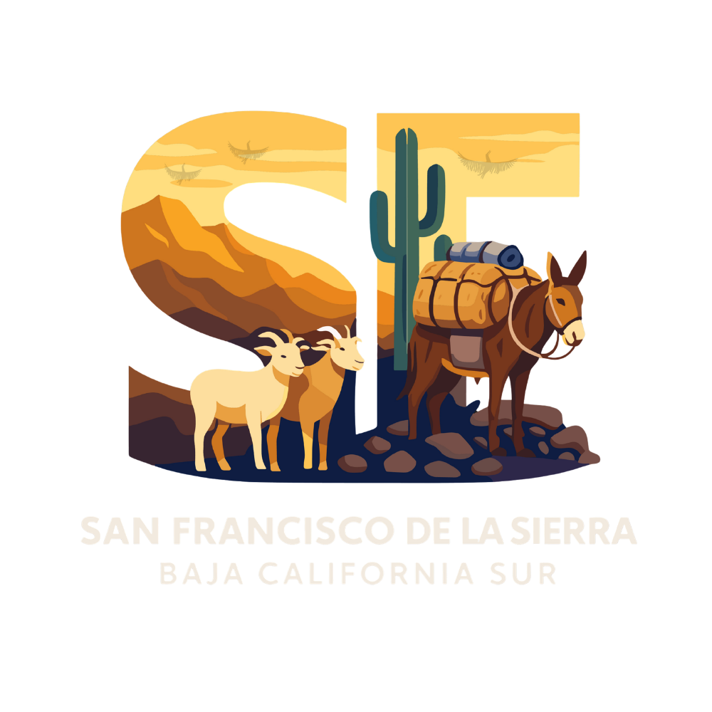 Logo oficial de San Francisco de la Sierra, comunidad rural y ecoturística de Baja California Sur.