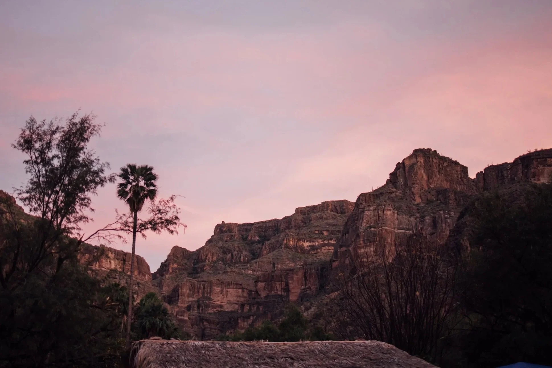 El Cañón de Santa Teresa ofrece uno de los paisajes más impresionantes de la Sierra de San Francisco, con formaciones rocosas, oasis y cielos desérticos que reflejan la belleza natural de Mulegé, B.C.S.