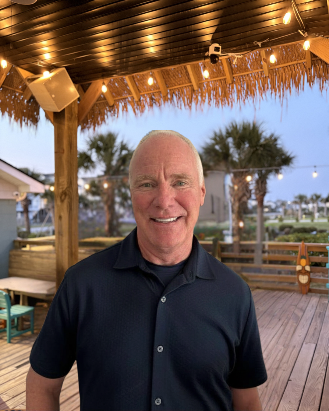 Owner Jeff Peterson of Surf City Line and fianceé Stephanie Davis- headshot