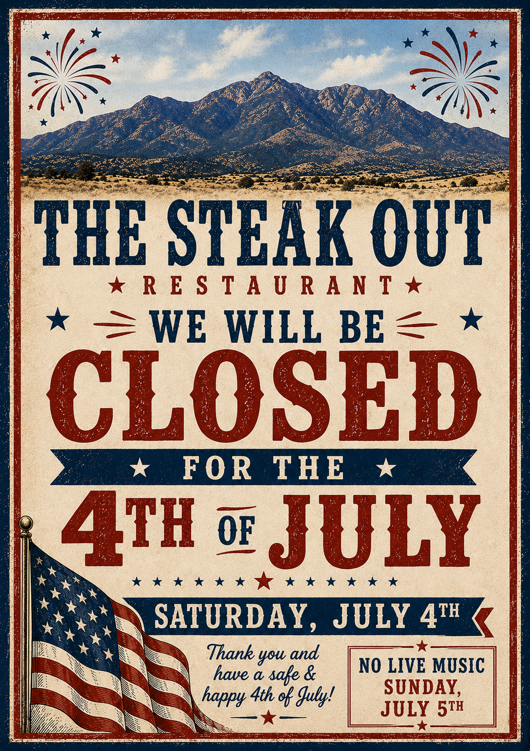 No Live Music - Open at 3pm