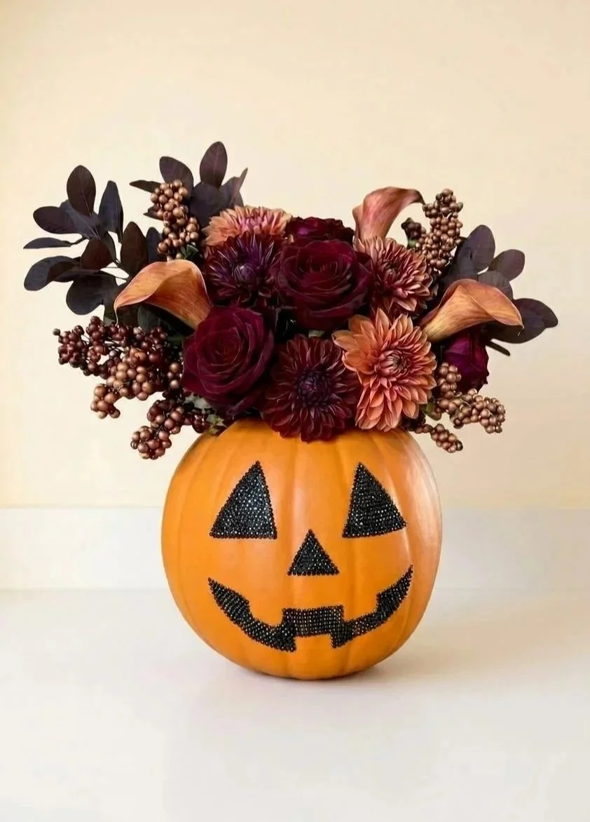 halloween centerpiece, pumpkin centerpiece
