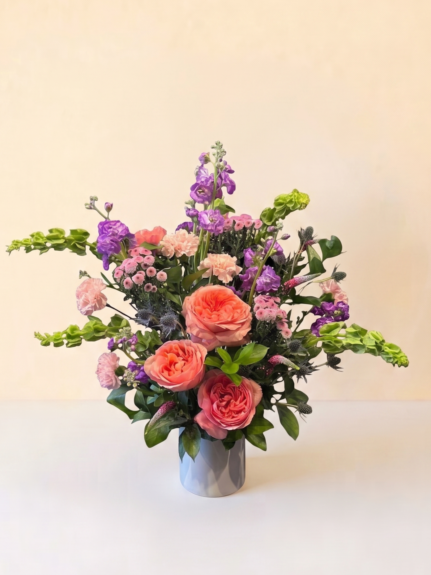 Garden roses pink flowers bouquet birthday just because