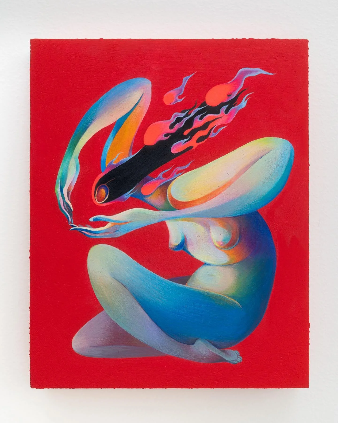 A new piece for the show &lsquo;SMOL&rsquo; at @thinkspace_art opening today(June 29th) from 6-10pm. 
I&rsquo;ll be at the opening so come join if you are in LA! 🥰🥳