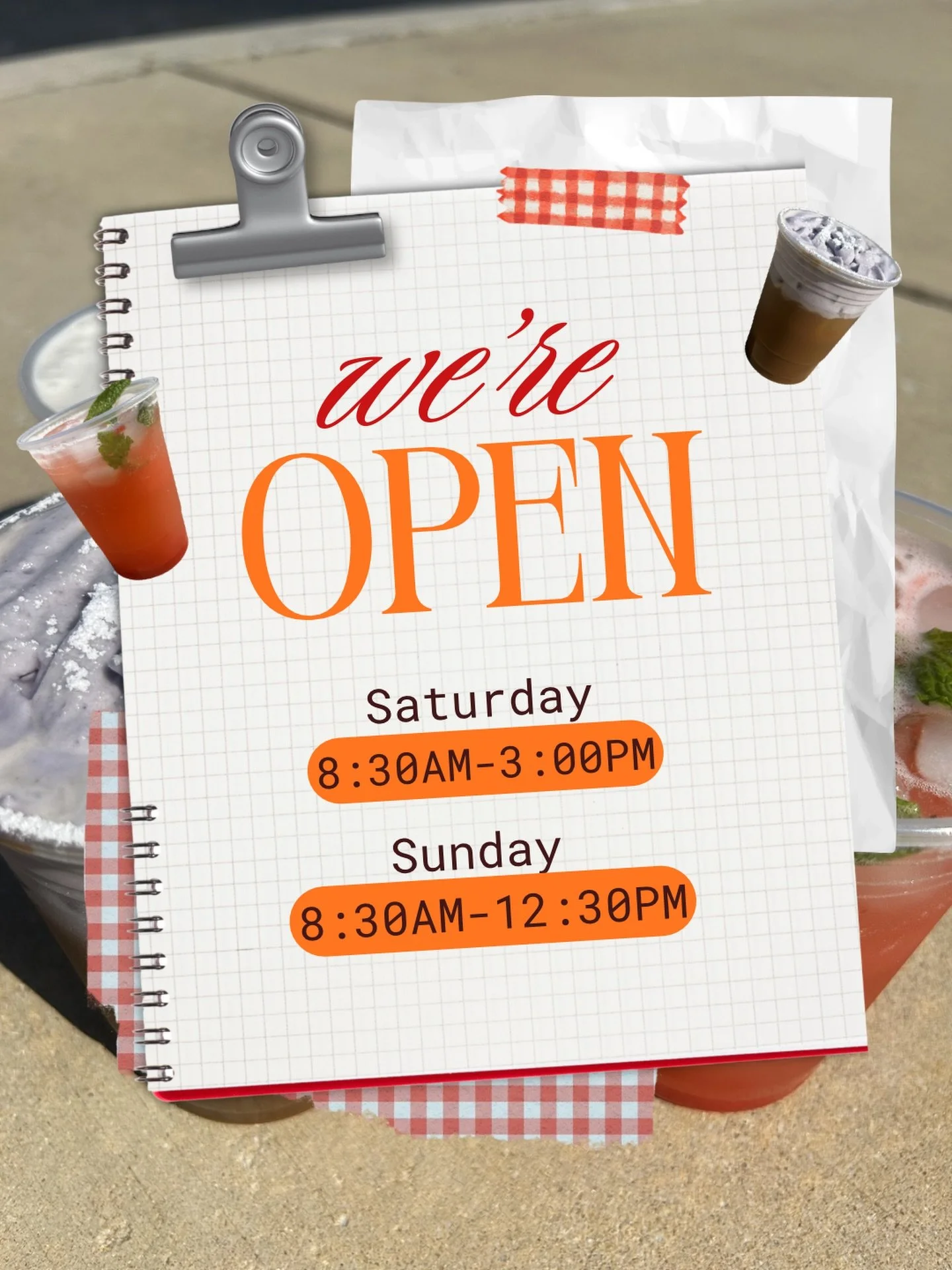We are open this weekend !!! I can&rsquo;t wait for yall to taste the new menu ! Click the link in the Bio to place your order for the weekend ! 

#smallbusiness #weekendcoffee☕️ #matchalove #summervibes