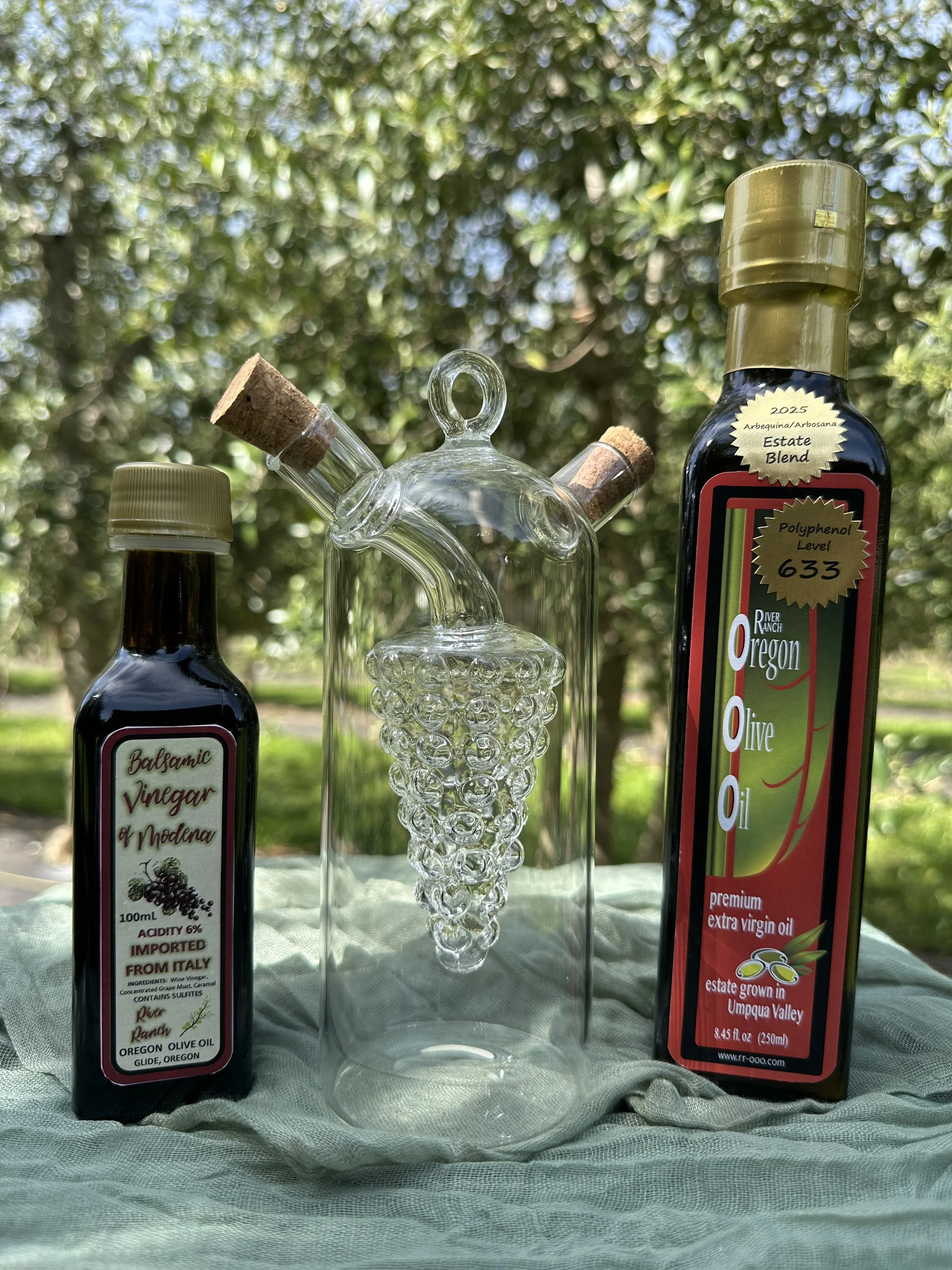 Olive Oil and Vinegar Cruet Combo