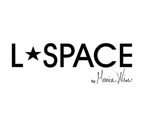 LSPACE logo with a star replacing the 'A' and 'by Monica Wise' signature