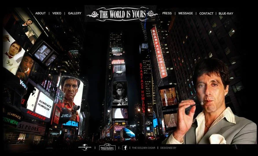  Scarface 30th Anniversary 
 Promotional Website • Entertainment • Product Launch 