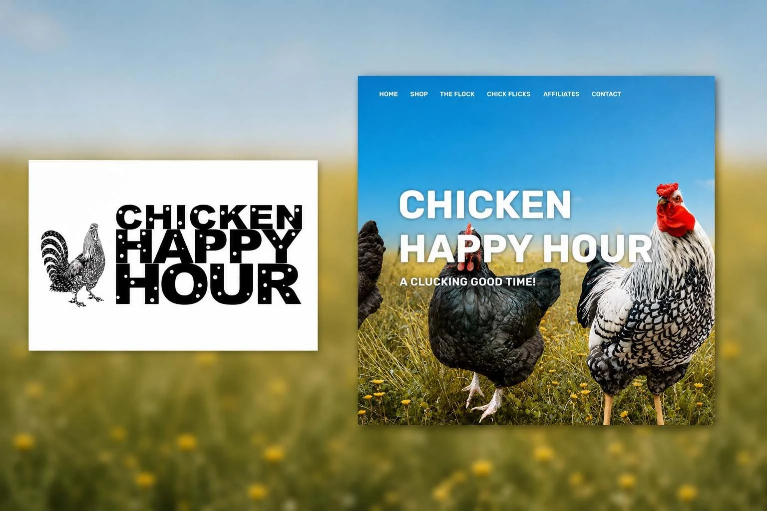  Chicken Happy Hour 
 Branding • Logo Design • Website • Ecommerce 