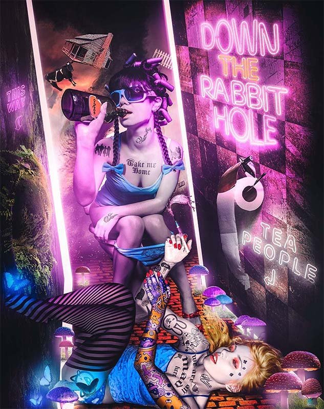 Alice & Dorothy  
Unique Digital Artwork