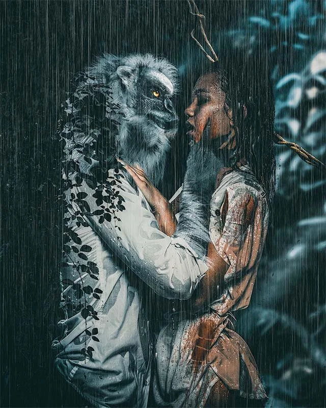 Beauty And the Beast 
Unique Digital Artwork