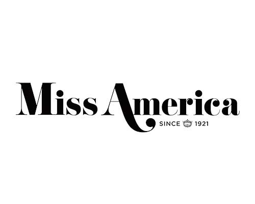 Miss America logo with the text "Miss America since 1921" in black on a white background.