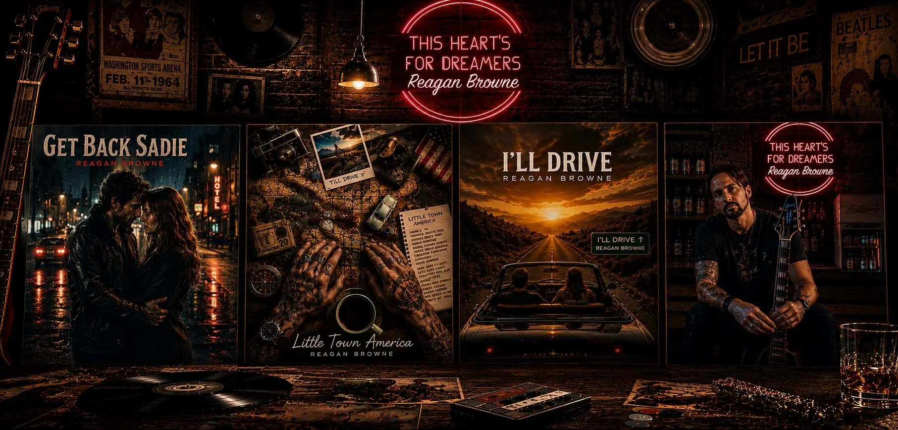  Reagan Browne 
 Album Artwork • Music Branding • Website Design 