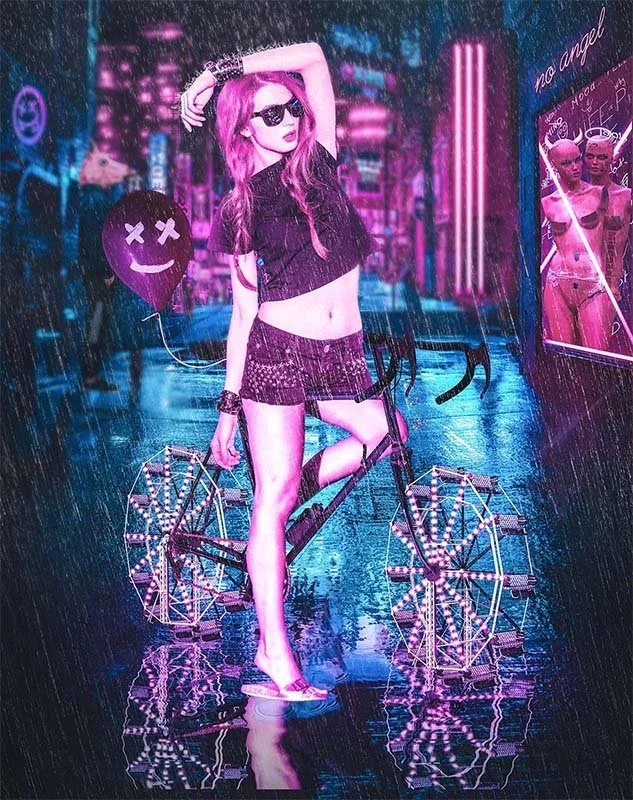 Surreal Bicycle  
Unique Digital Artwork