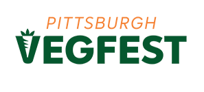 Pittsburgh VegFest logo with green and orange text