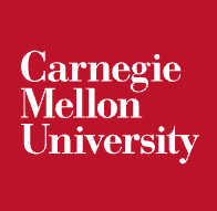 Carnegie Mellon University logo with white text on a red background.
