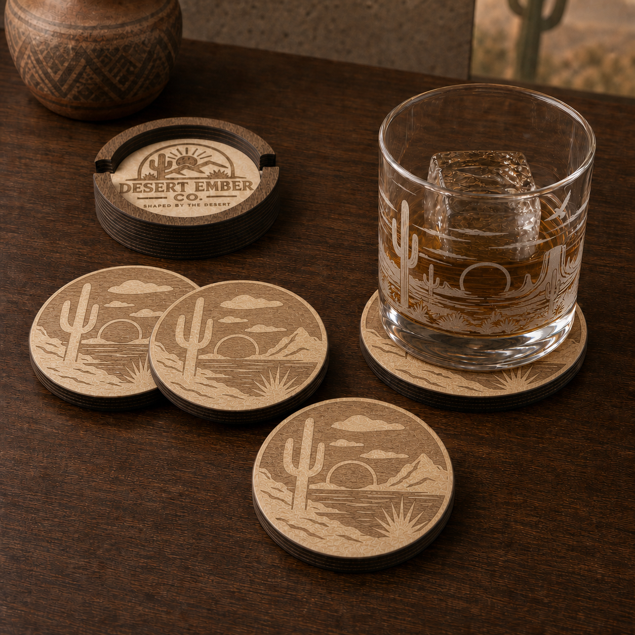 The Sunset Coaster set