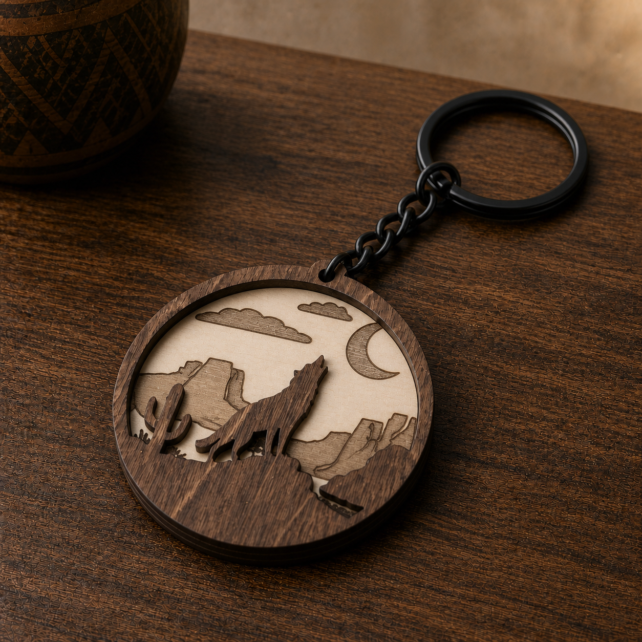 The Coyote Premium keychain