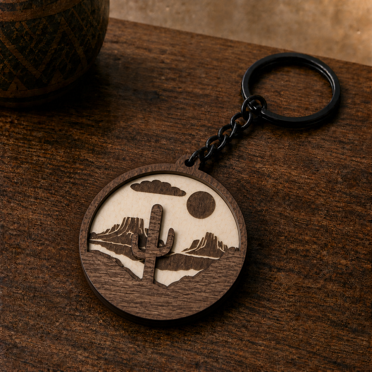 The Saguaro Premium keychain