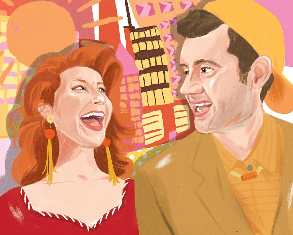Julie Klausner & Billie Eichner in *Shiny Happy People* / Difficult People / AD Julie Klausner