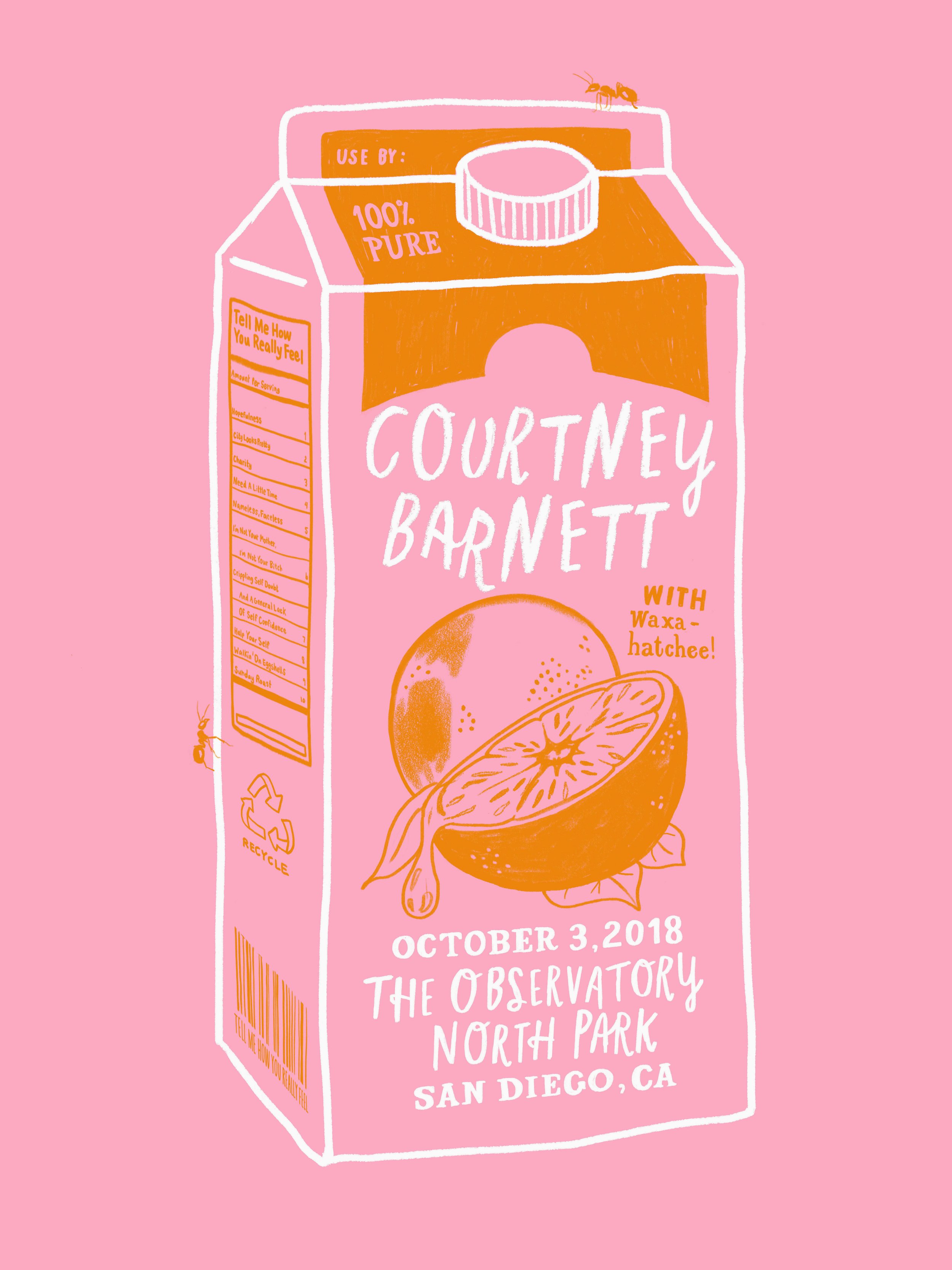 Courtney Barnett Tour Poster 