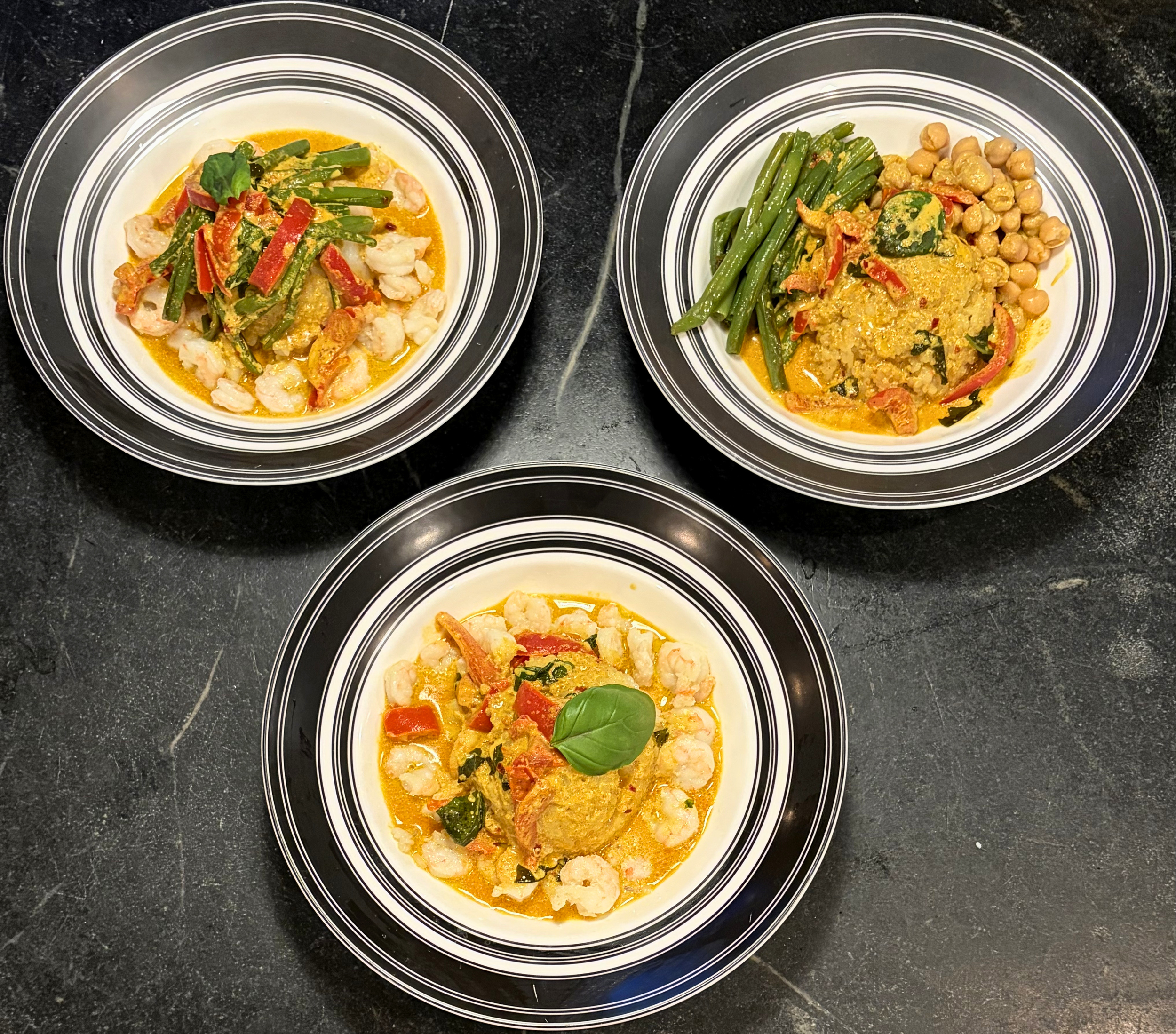 Golden Coconut Curry with Shrimp and Chickpeas