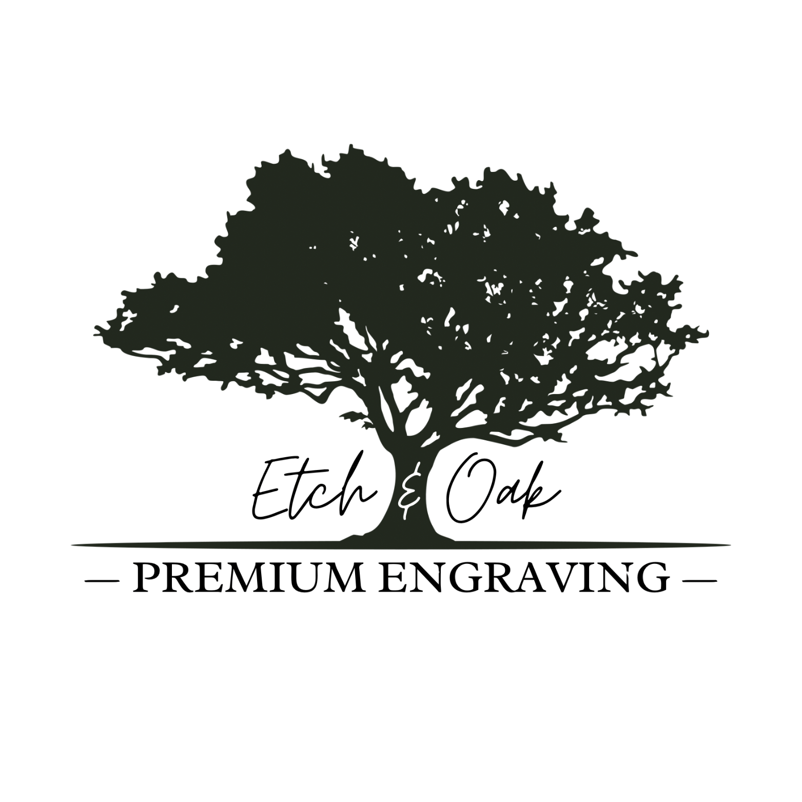 Etch and Oak premium custom laser engraved gifts and business branding logo