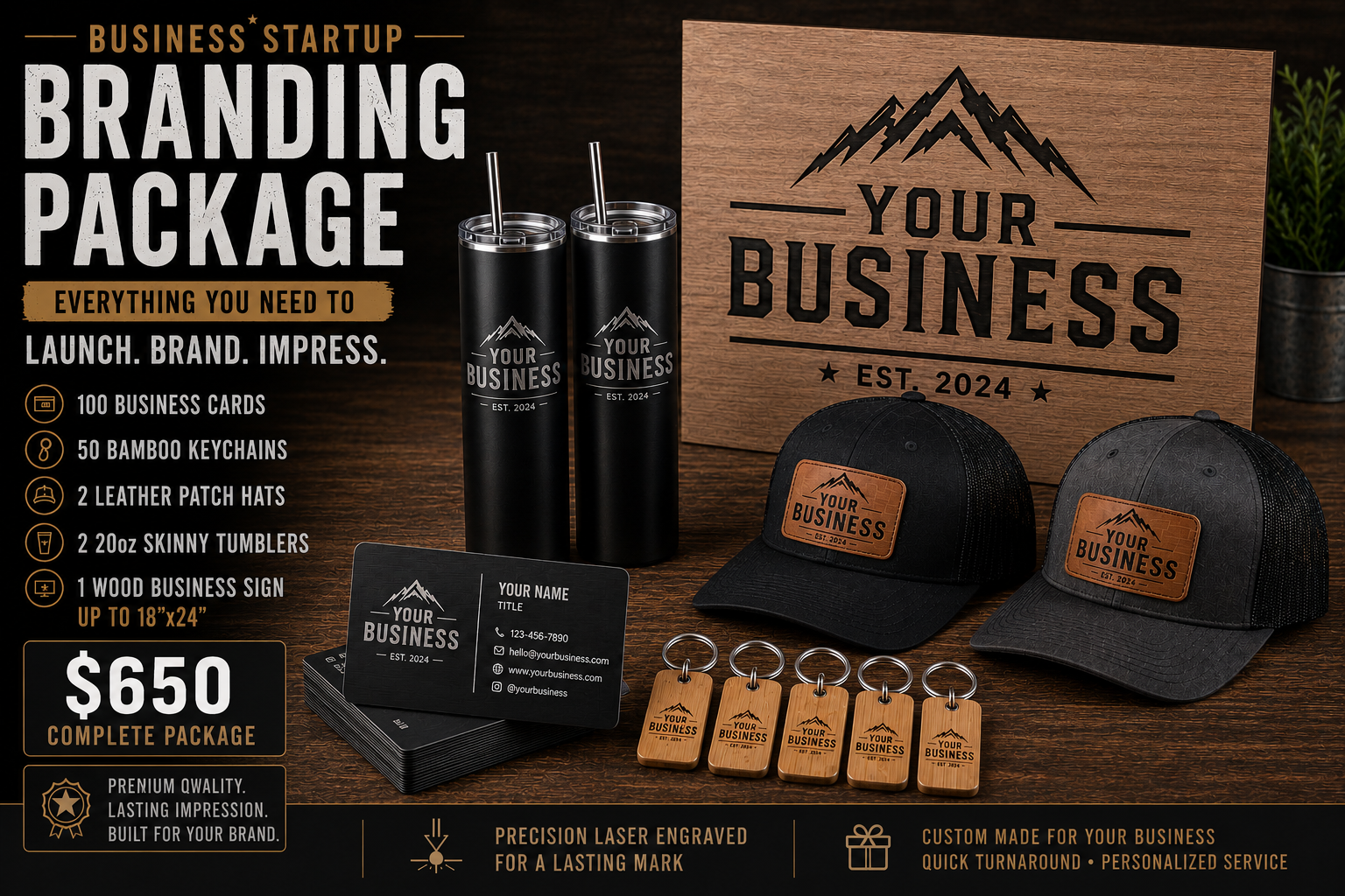 Etch & Oak Business Startup Branding Package