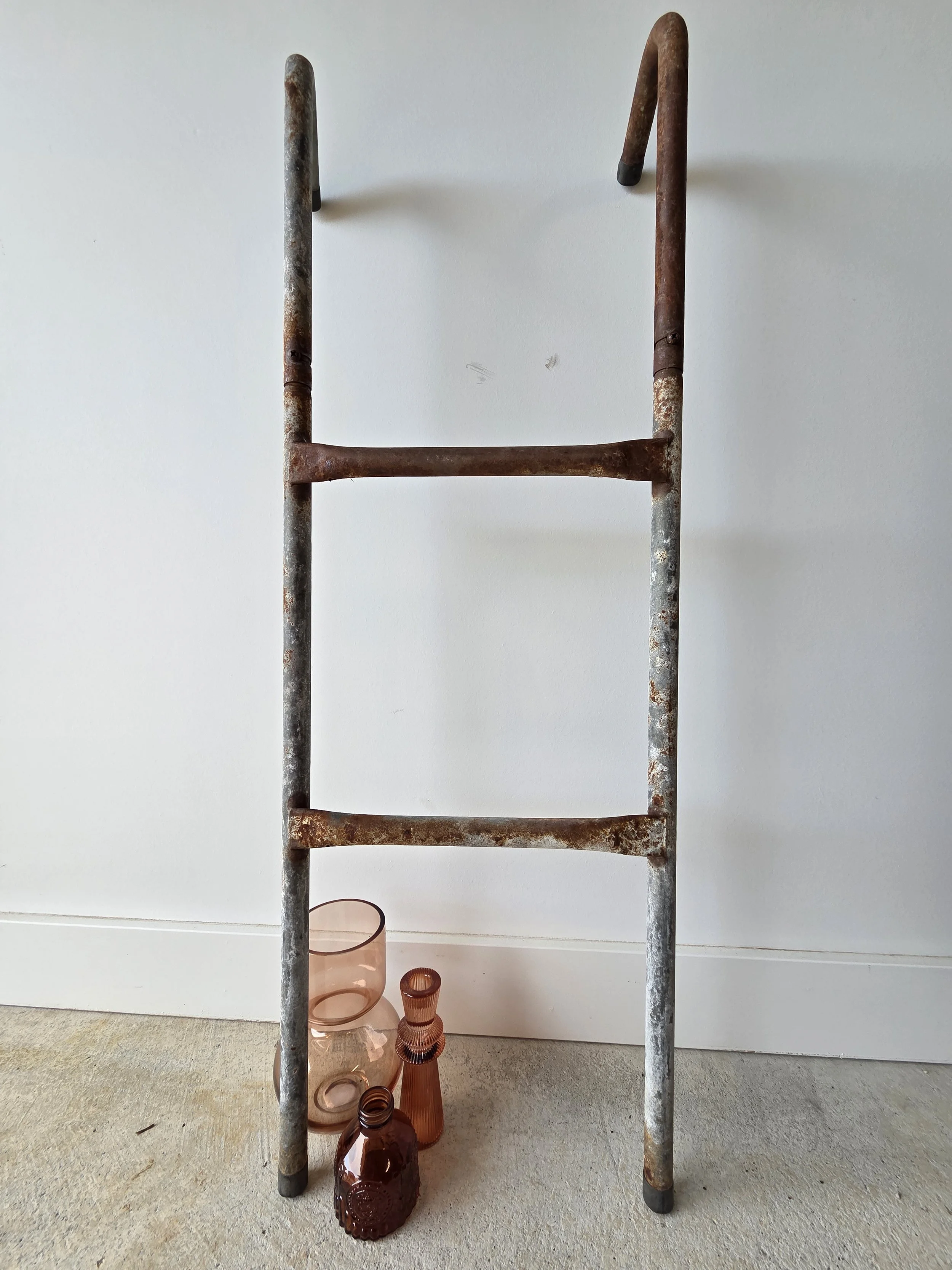 Industrial Display Ladder with Patina