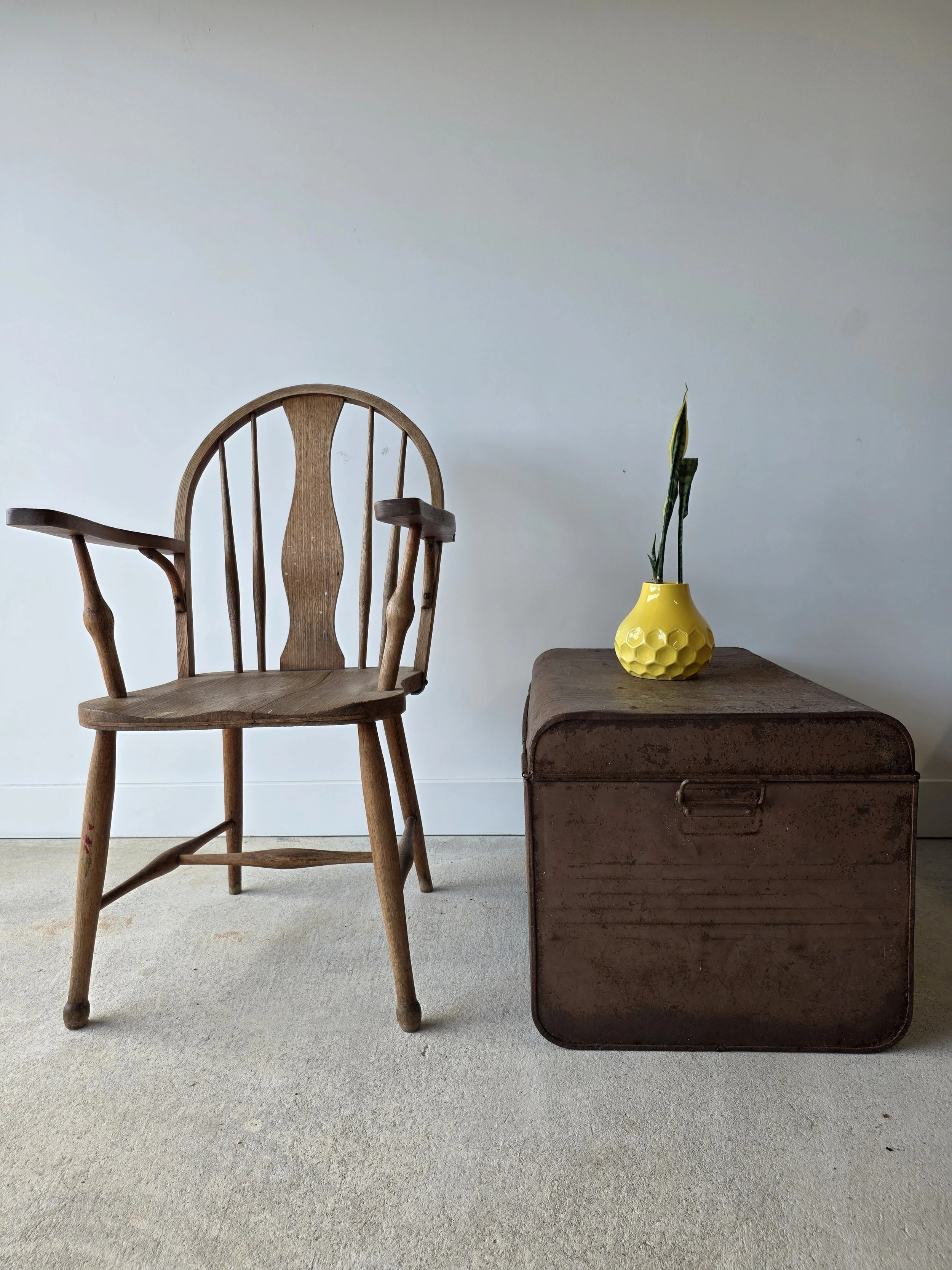 Vintage English Windsor Arm Chair
