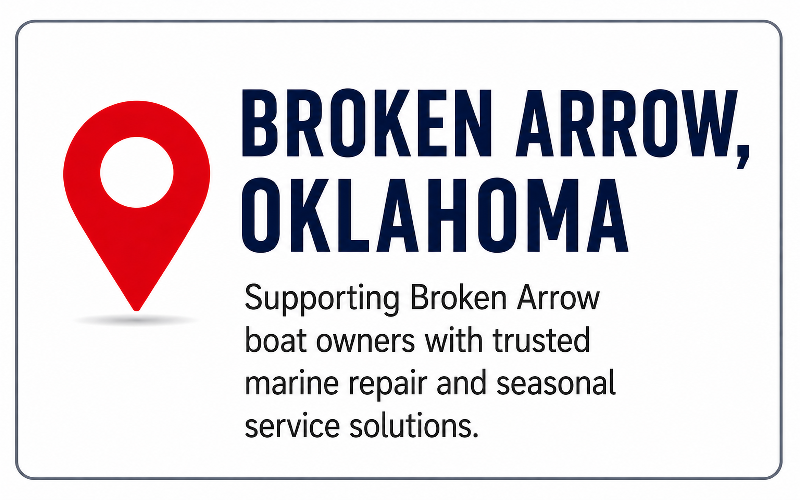 Gordon’s Xtreme Marine Broken Arrow Oklahoma marine repair and service support graphic.
