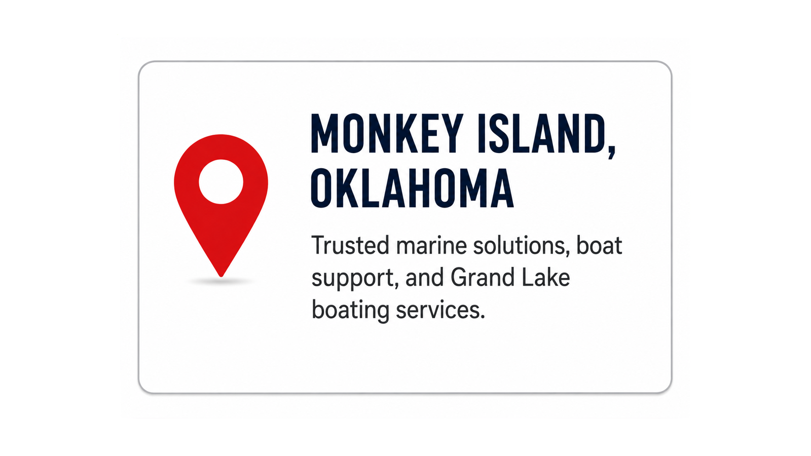 Gordon’s Xtreme Marine Monkey Island Oklahoma boating and marine services graphic.