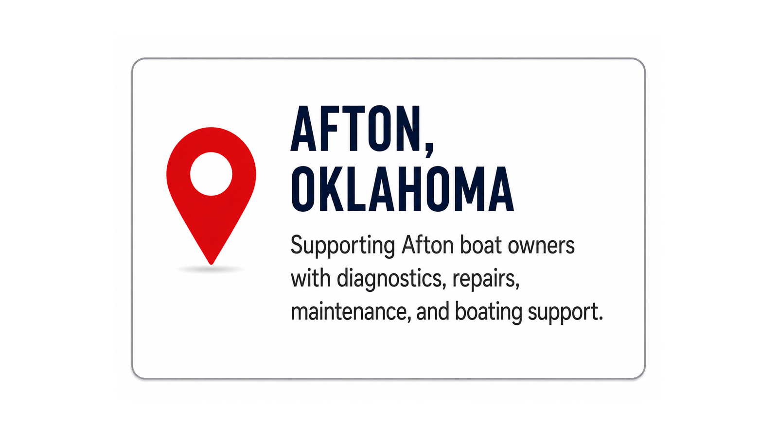 Gordon’s Xtreme Marine Afton Oklahoma diagnostics, repair, and boating support graphic.