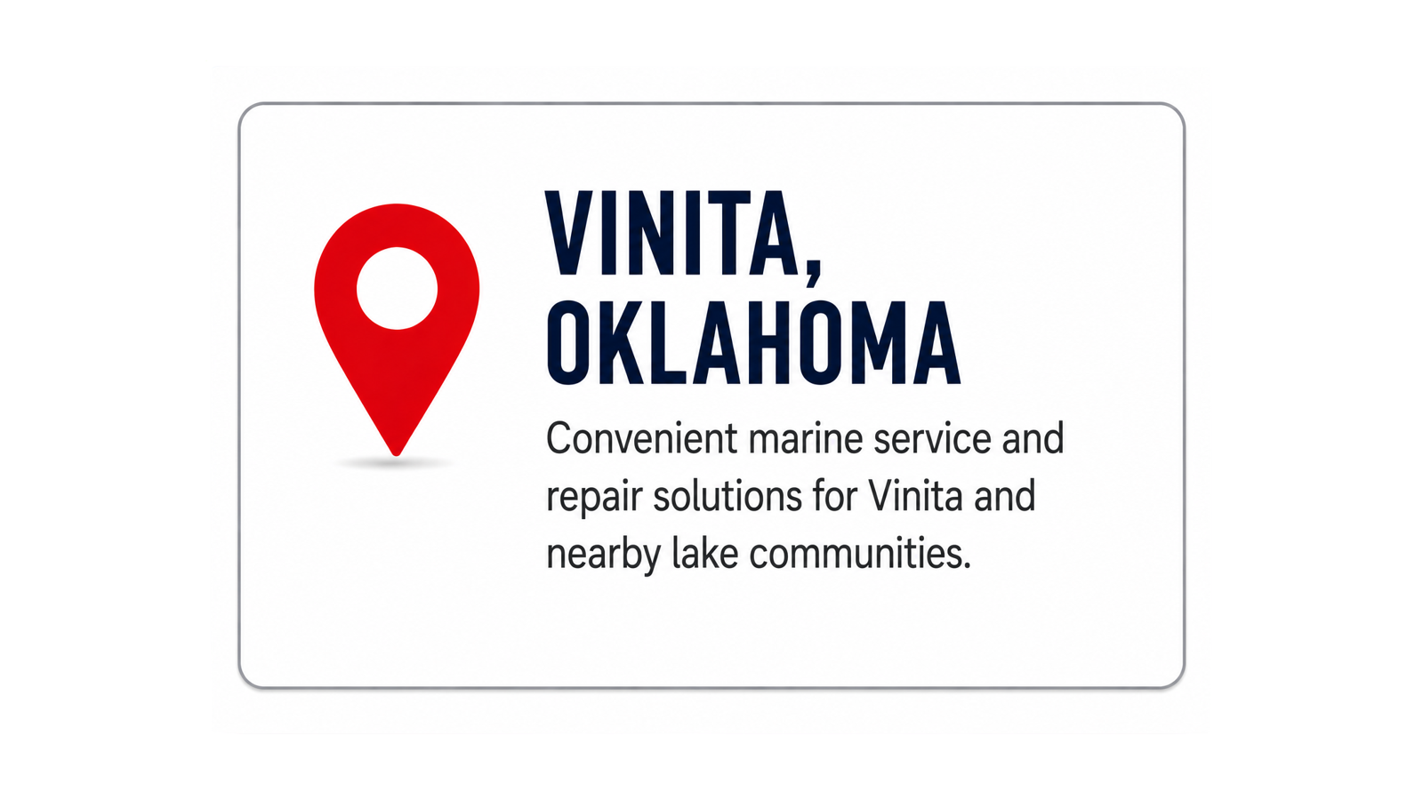 Gordon’s Xtreme Marine Vinita Oklahoma marine repair and lake community support graphic.