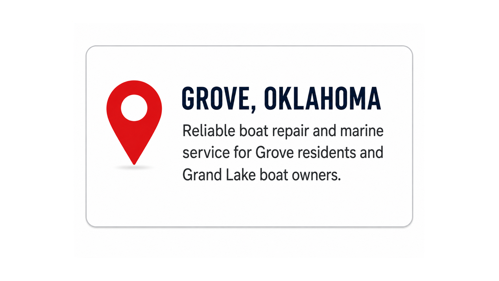 Gordon’s Xtreme Marine Grove Oklahoma boat repair and marine service graphic.