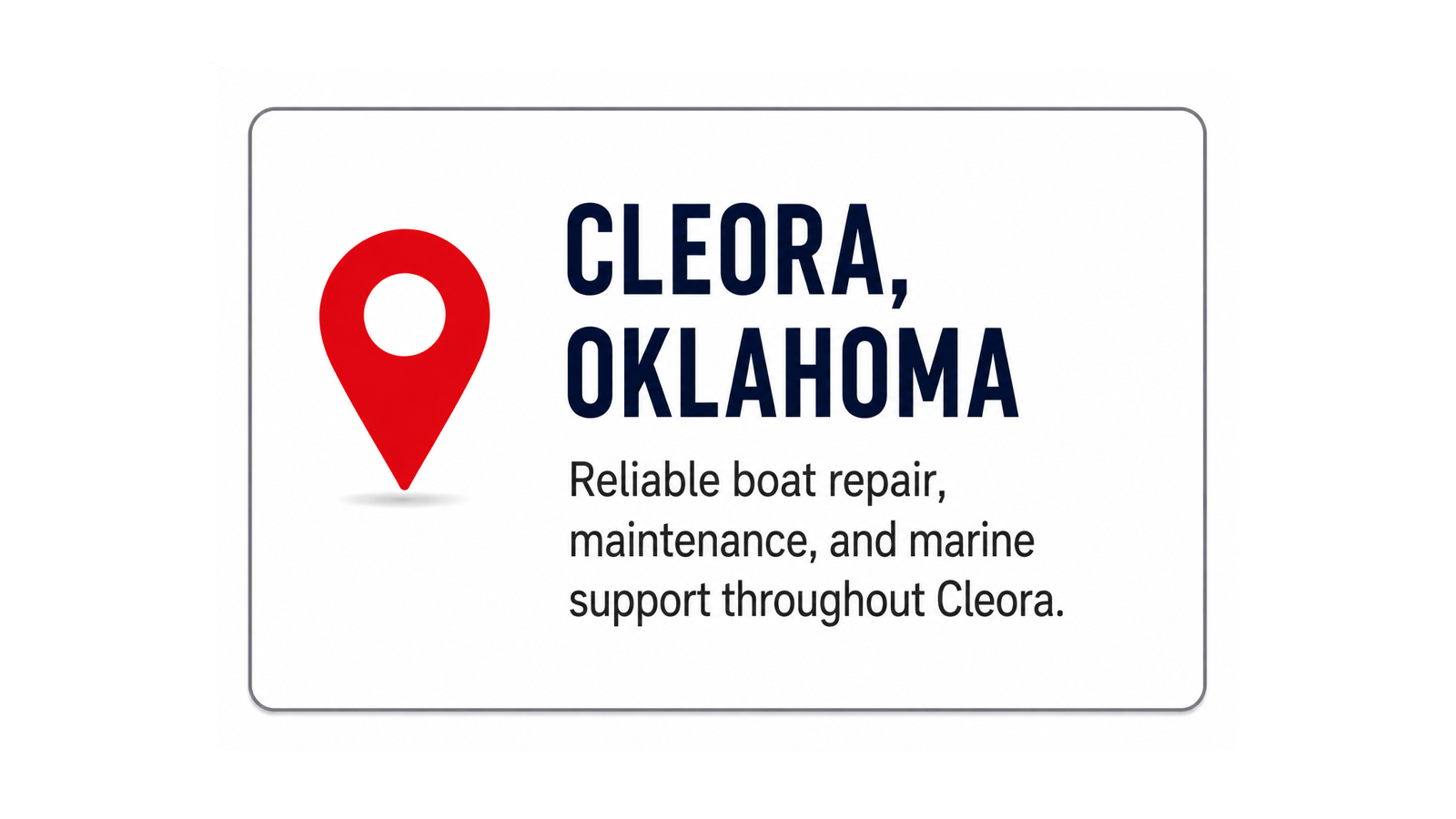 Gordon’s Xtreme Marine Cleora Oklahoma boat repair and marine support graphic.