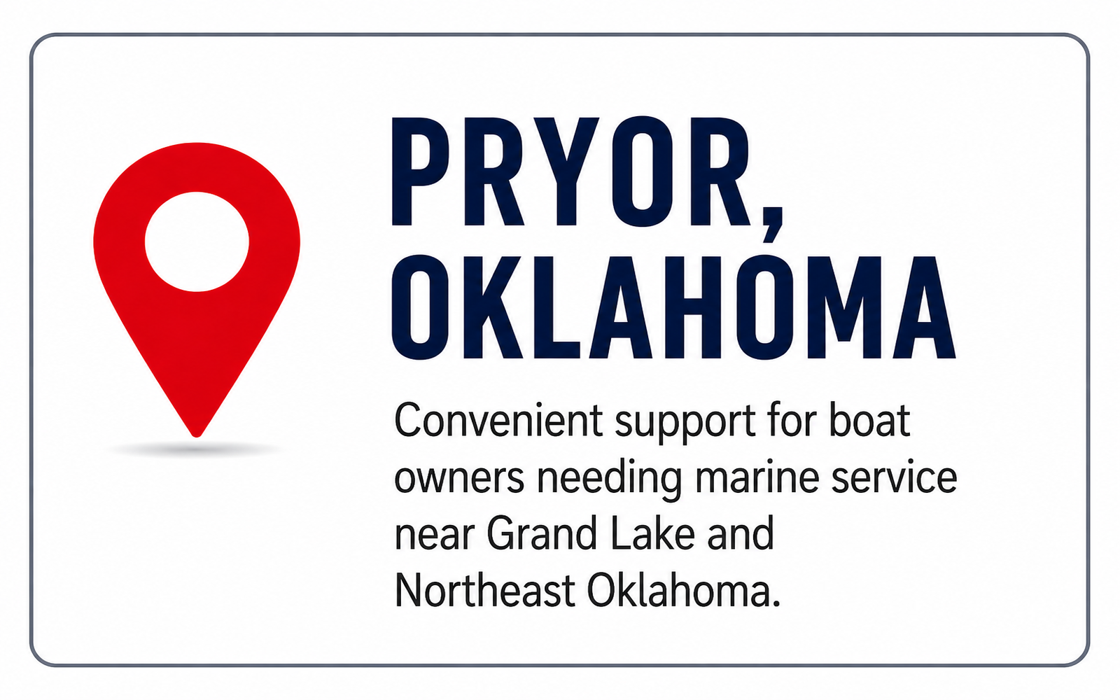 Gordon’s Xtreme Marine Pryor Oklahoma marine service support near Grand Lake graphic.
