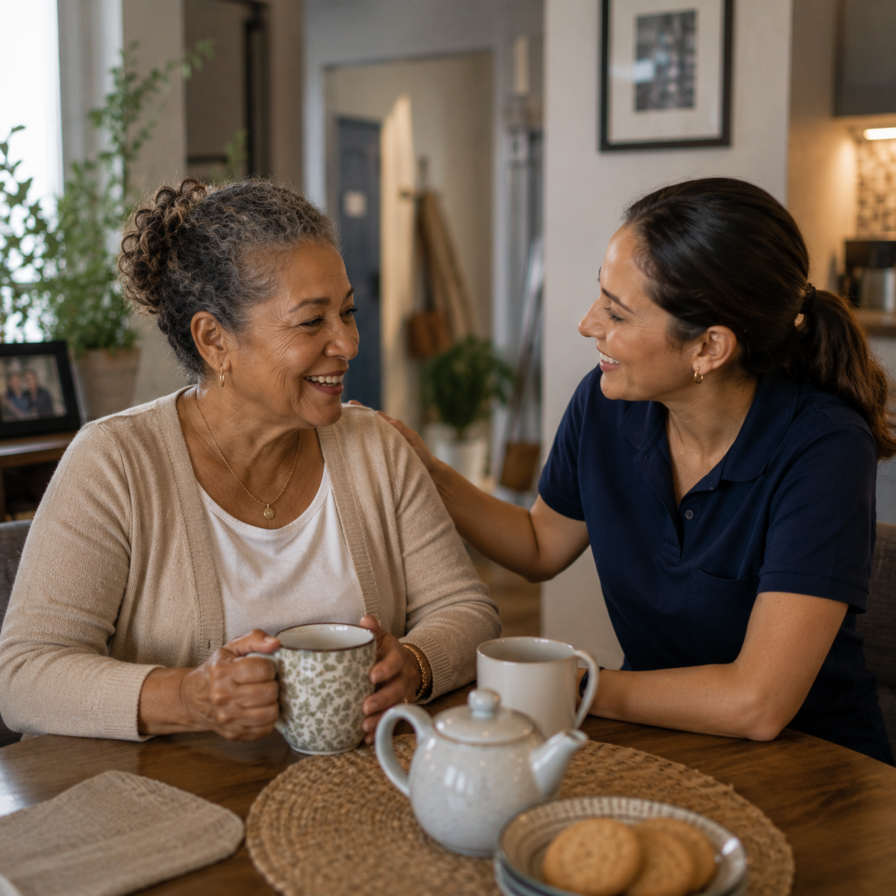 Human Connection Moment with therapist and patient