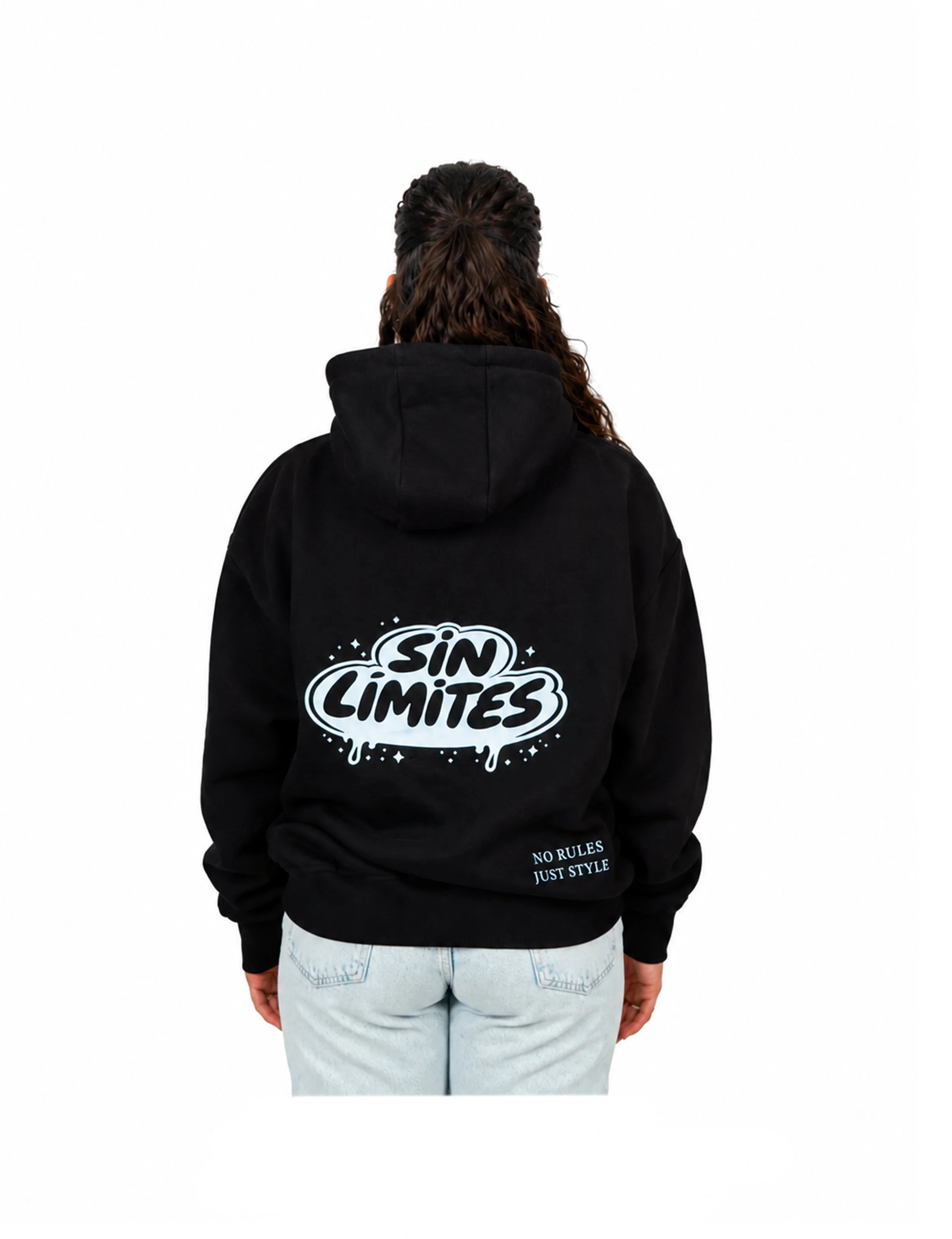sin limites Hoodie Schwarz