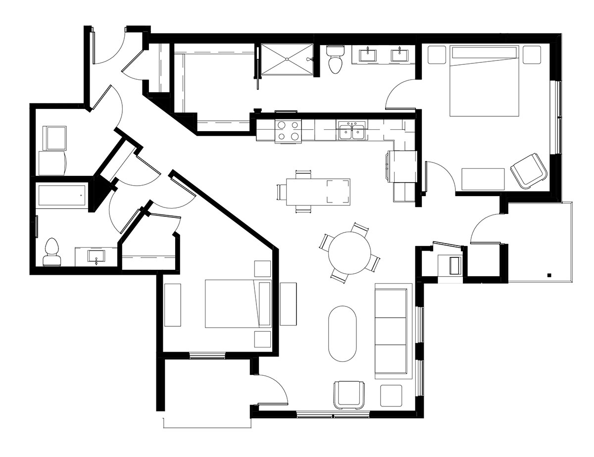 2C floor plan