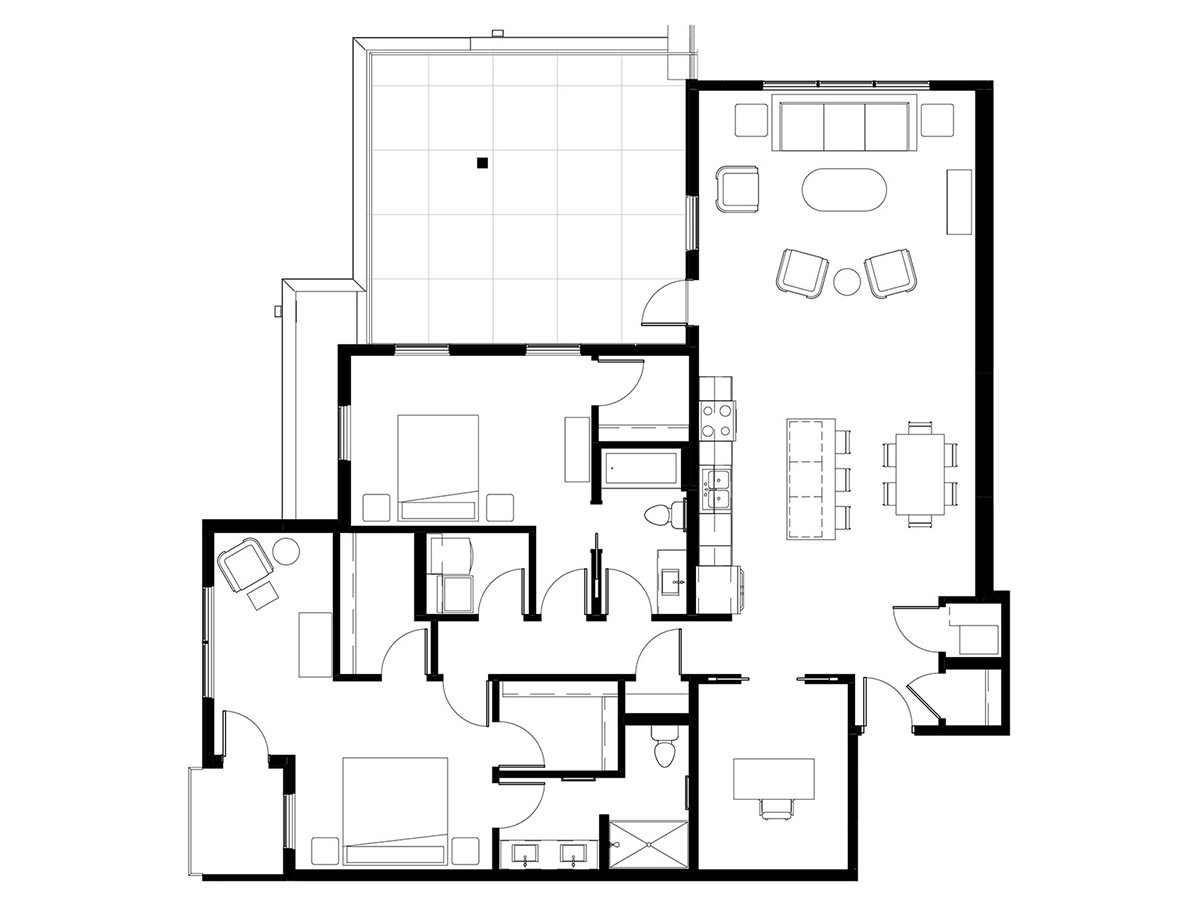 2E floor plan