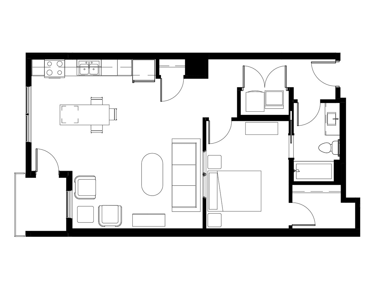1H floor plan