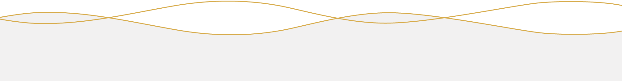 Abstract background with black and gold curved lines on top of a light gray area.
