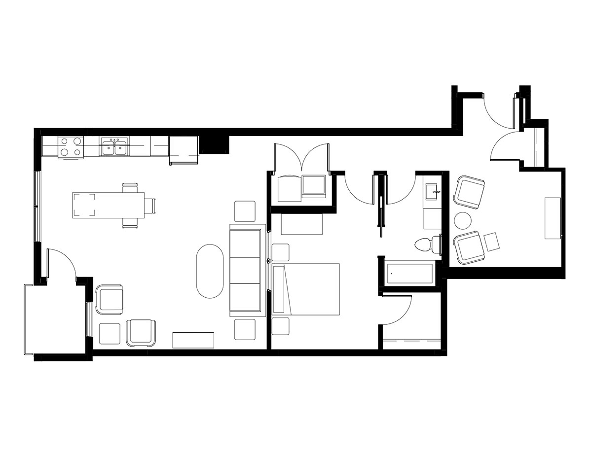 1G floor plan