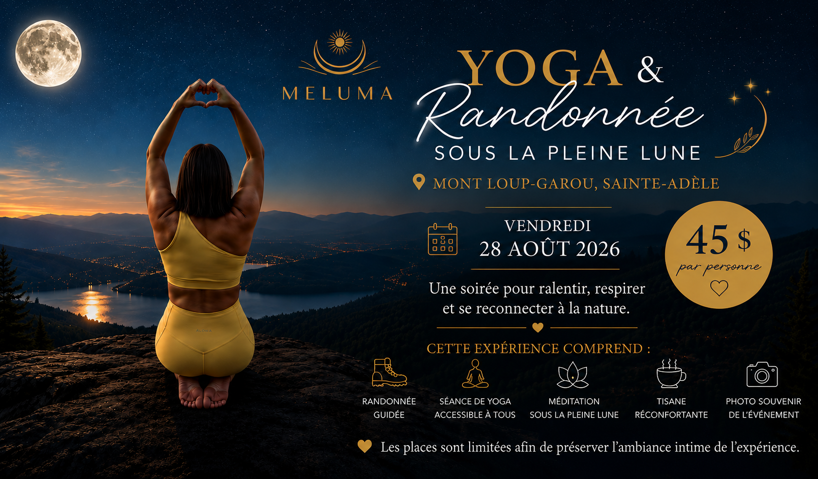 Yoga & Randonnée sous la Pleine Lune (Parents - Enfants)