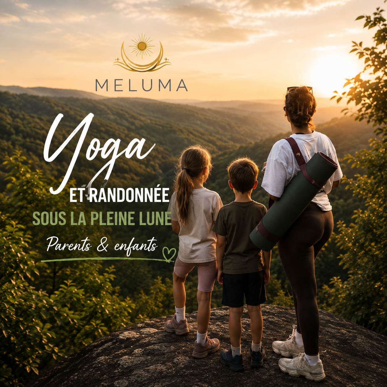 Yoga & Randonnée sous la Pleine Lune (Parents - Enfants) - 28 Août 2026