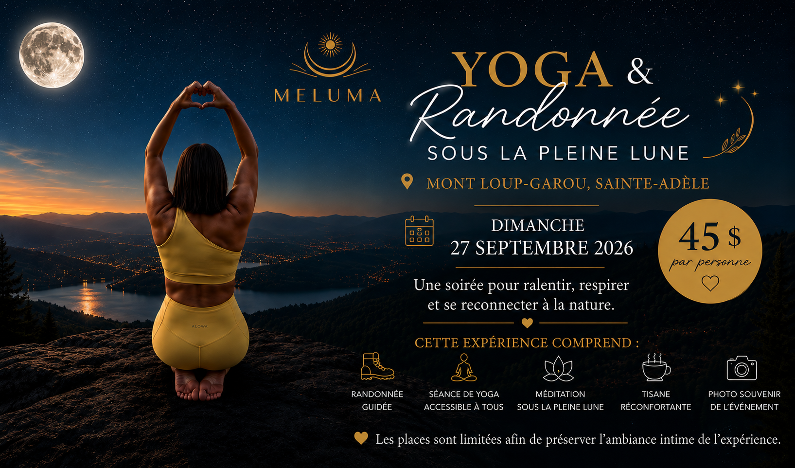 Yoga & Randonnée sous la Plein Lune (Parents - Enfants)