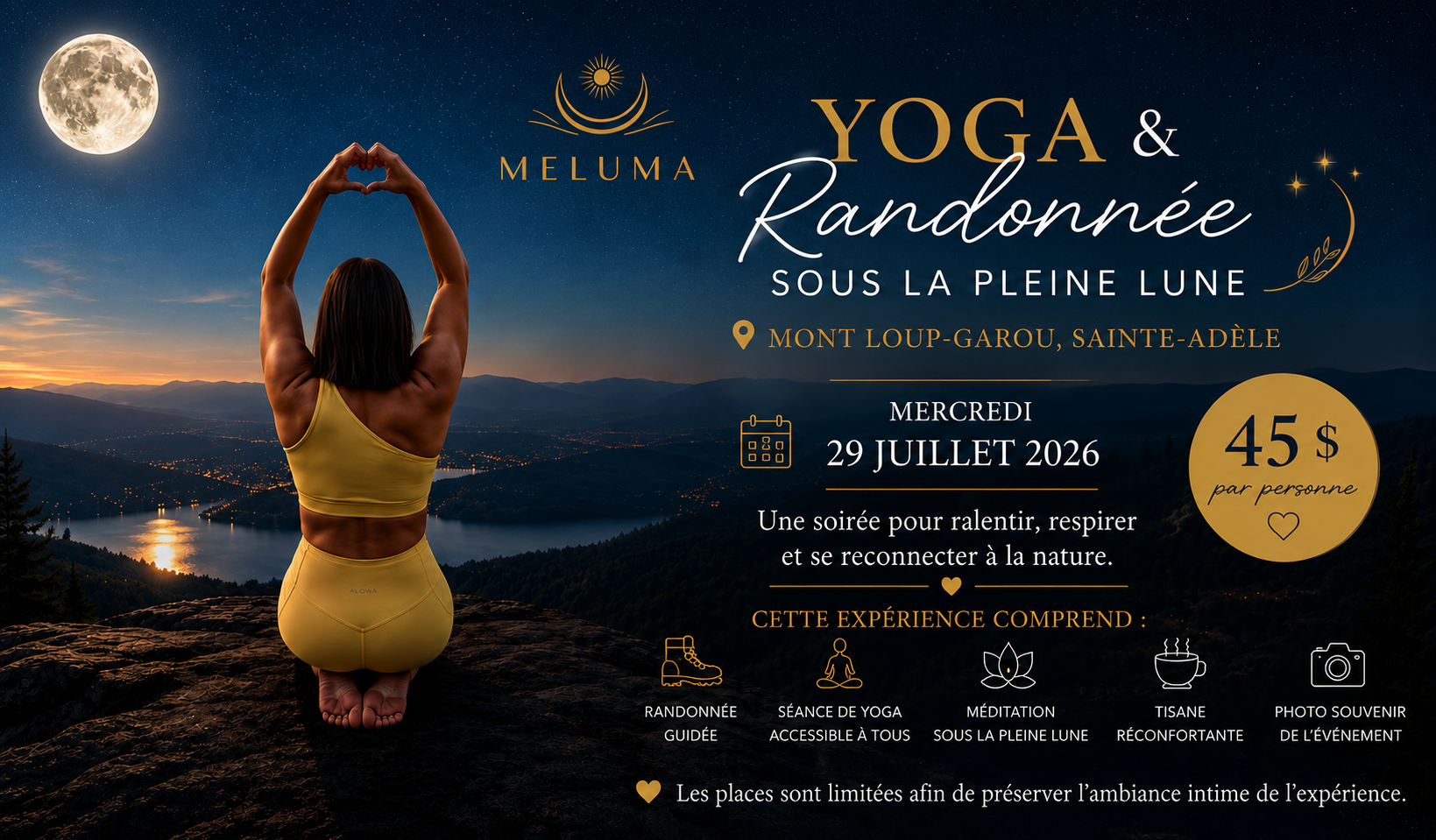 Yoga & Randonnée sous la Pleine Lune